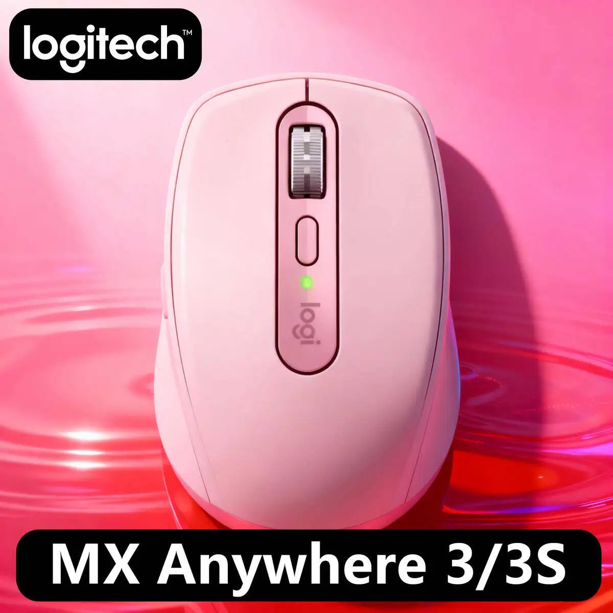 

Беспроводная мышь Logitech MX Anywhere 3S, версия Mac, Bluetooth, бесшумная, портативная, офисная, Apple Pink Girl