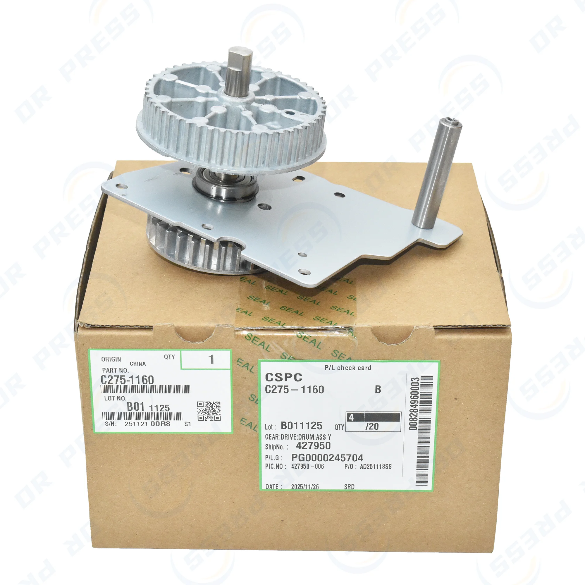 C275-1160 C2751160 Drum Drive Gear Assembly for Ricoh DD3344C