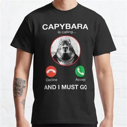 kapibara Capybara Cotton High Quality EU Size tshirt manga men top manga man clothing