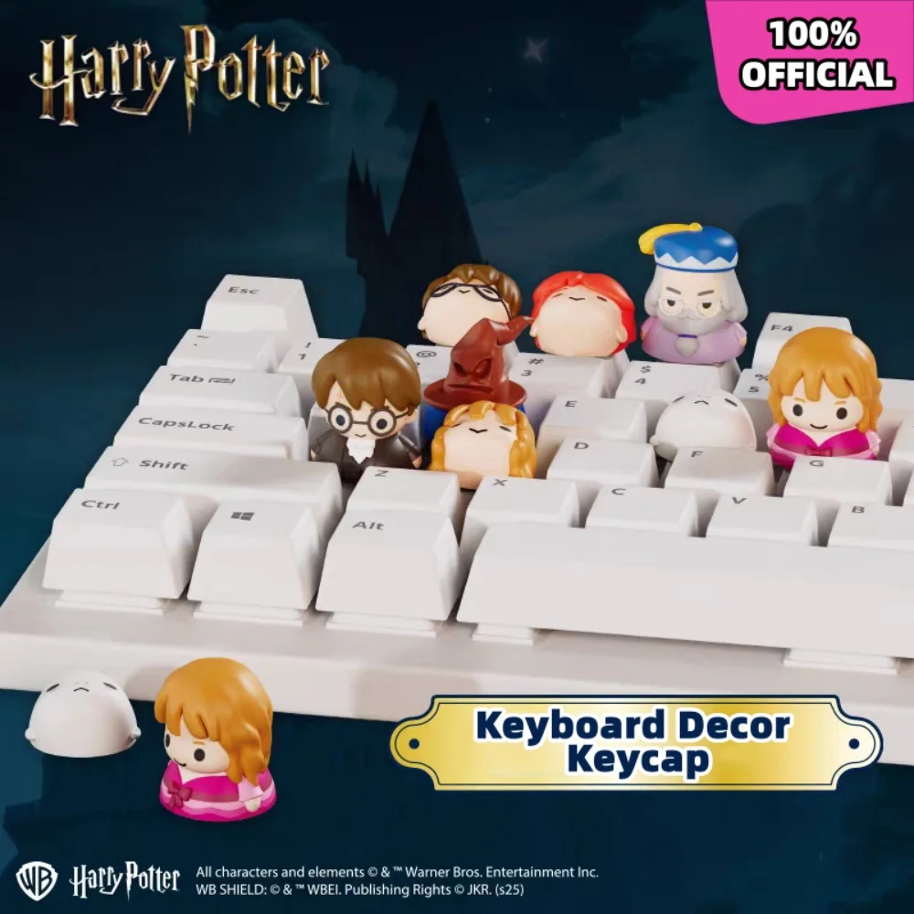 Véritable Harry Potter Keycaps dessin animé Hermione Ron personnage série clavier remplacement Keycaps mécanique clavier décor cadeaux