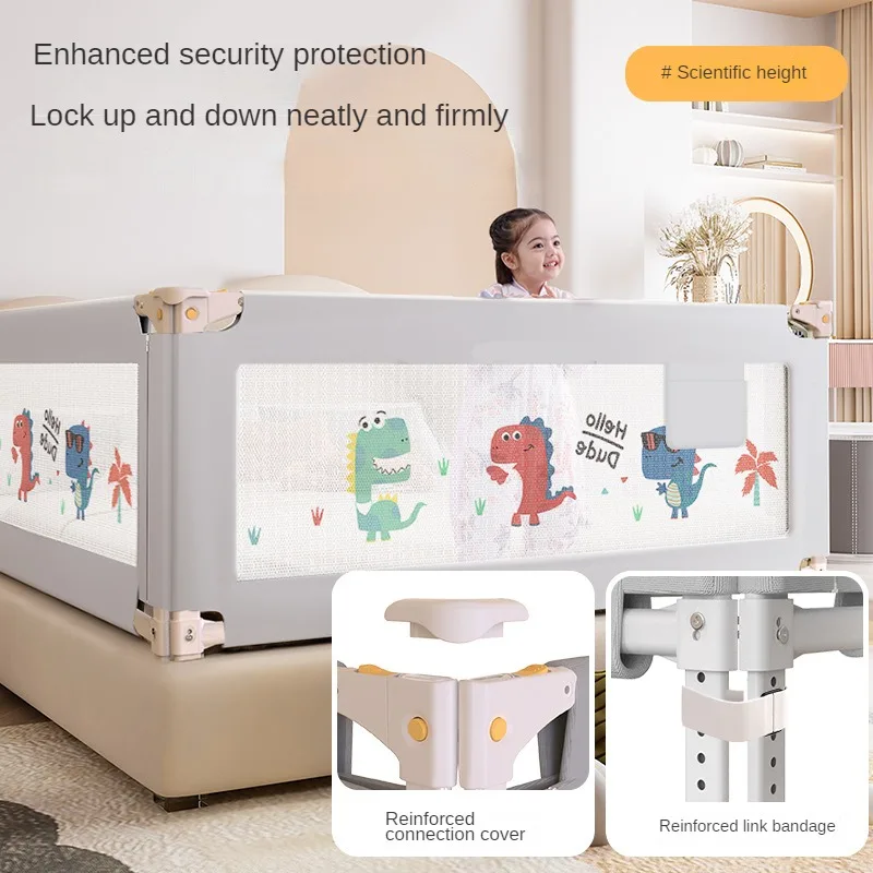 Baby's Anti Fall Bed Fence/Protective Fence To Prevent Babies From Falling Off The Bed While Sleeping/Adjustable Height Bed Rail