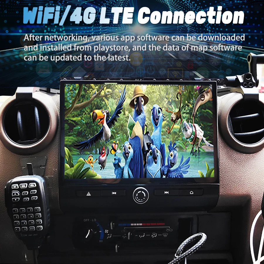 For Toyota Cruiser 70 76 LC70 LC76 LC75 2008-2023 Android Screen Multimedia Player CarPlay Car Radio Autoradio GPS 4G 10.26inch