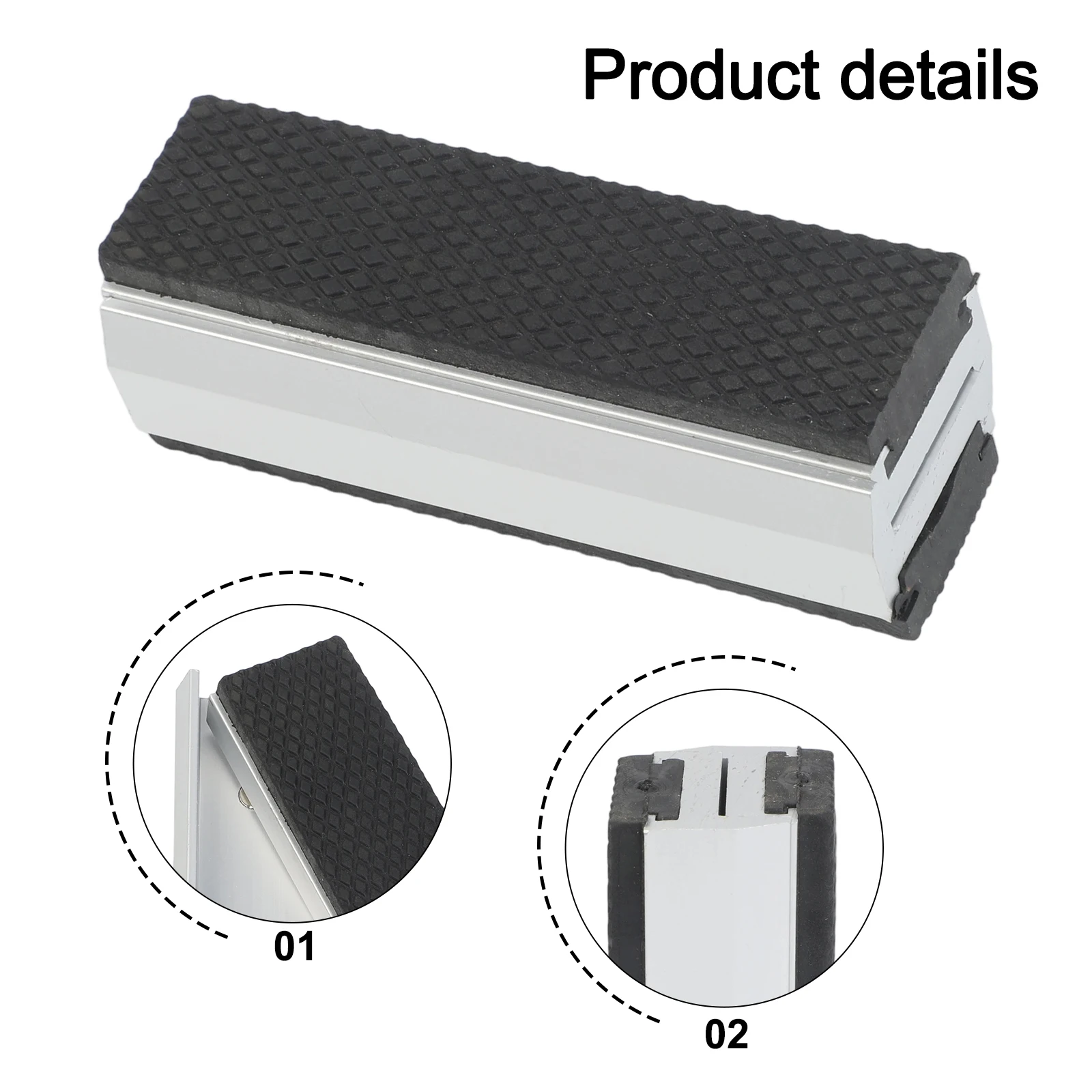 Pair of Magnetic Soft Pad Jaw Rubber for Metal Vise Tools 2pcs with Aluminum Alloy and Slip Grip Design Pair of