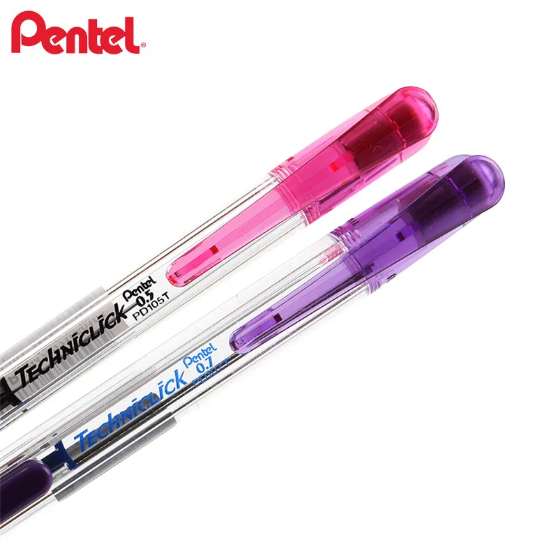 1 Máy Tính Nhật Bản Pentel PD 105T/107T Techniclick Bên Báo Chí Đẩy Ra Cơ Bút Chì 0.5/0.7Mm Văn Phòng Phẩm Trường Viết Tiếp Liệu