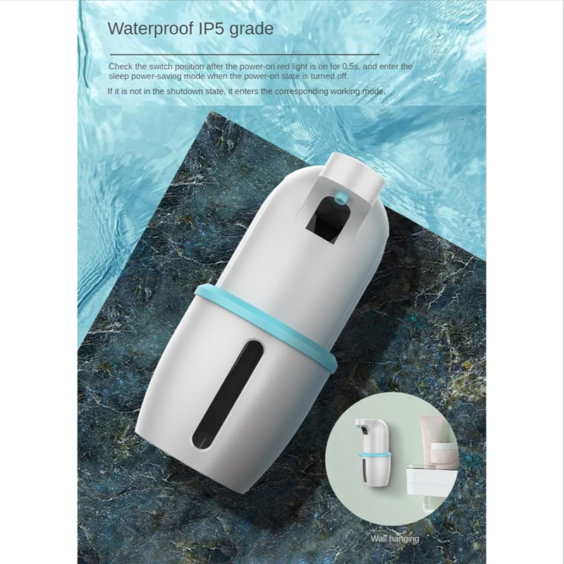 Touchless Dispenser Automático Soap, Máquina de Espuma Inteligente, Home Sensor, Carregamento USB, Desinfetante para as mãos, 275ml