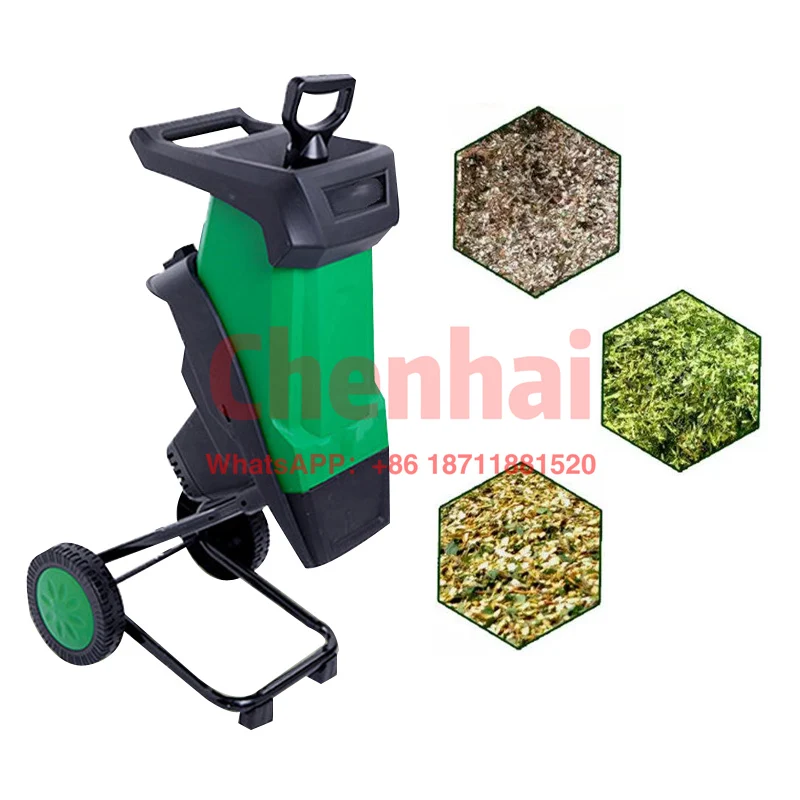 2400W High Power Garden Electric Shredder Household Garden Shredders Small Garden Tool Branch Shredder