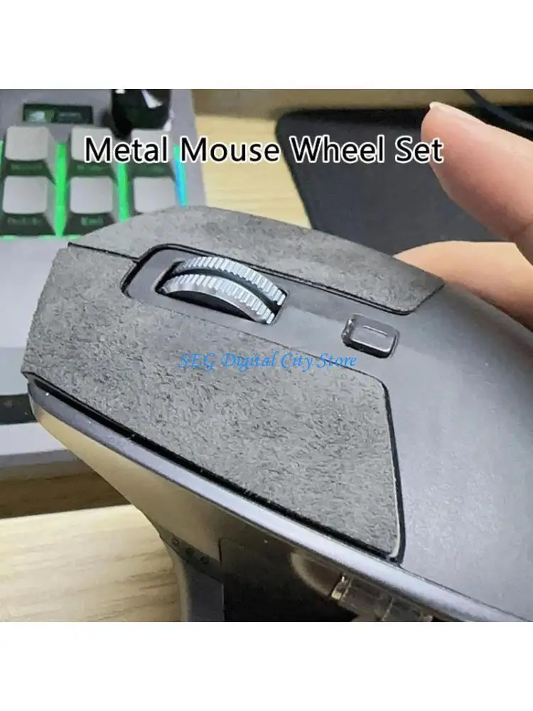 

U75B Mouse Scroll Wheel Replacement Metal Mouse Wheel PC Game Office Repair Tool