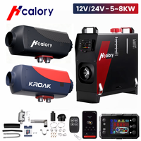 Hcalory 2025 Diesel Air Heater 12V 5-8KW Diesel Heater with Remote Control Parking Heater Car Heater for RV Trailer Camper Van