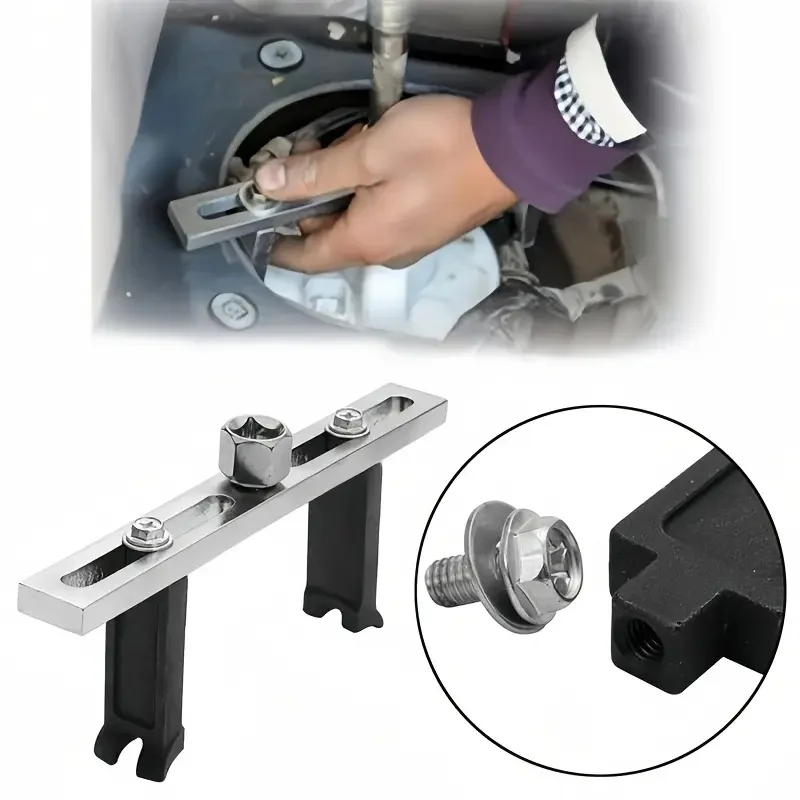 2 Jaw Fuel Tank Cap Removal Tool Adjustable Angled Fuel Pump Module Wrench With Wing Nut Design Car Fuel Tank Lid Remover Tool