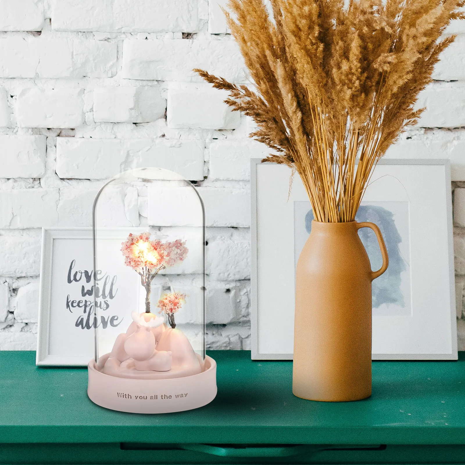 

Pink Elk Design Night Light Creative Desktop Lamp Ornament Home Decor Bedroom Bedside Lighting Decorative Night Lamp