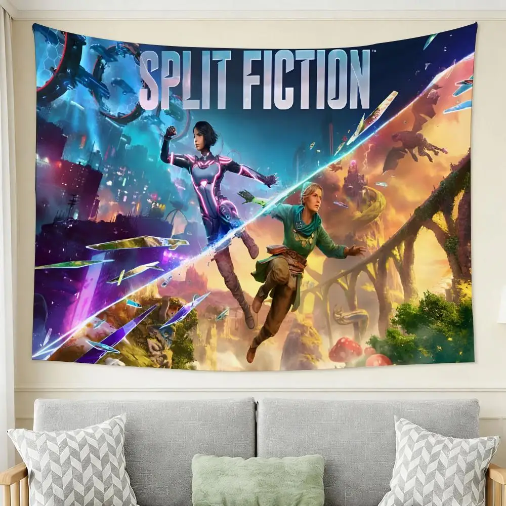 Game Split Fiction Tapestry Tapestry Wall Hanging For Bedroom Dorm Living Room Decor Aesthetic