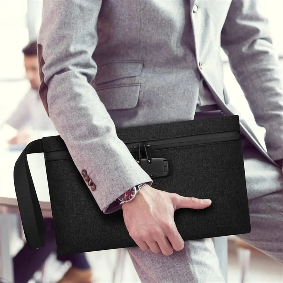 ABQR запираемый денежный мешок, денежный сейф, подходит для путешествий, банковских депозитов, кошелька, лекарств, мобильного телефона и кредитных карт