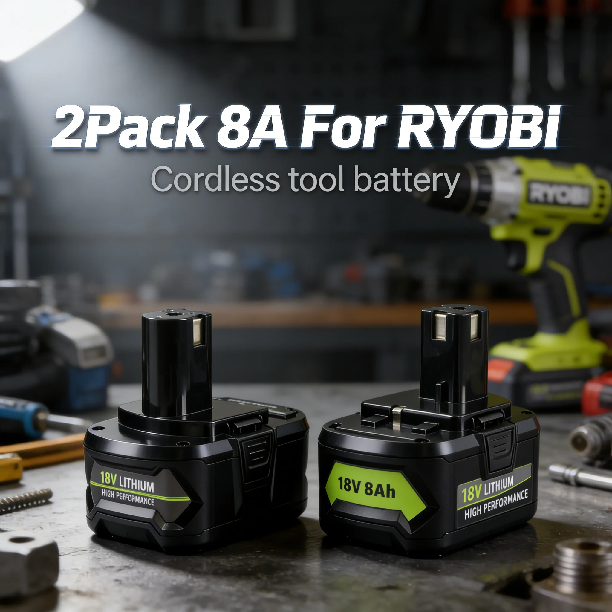 18V 8.0Ah Battery 2…