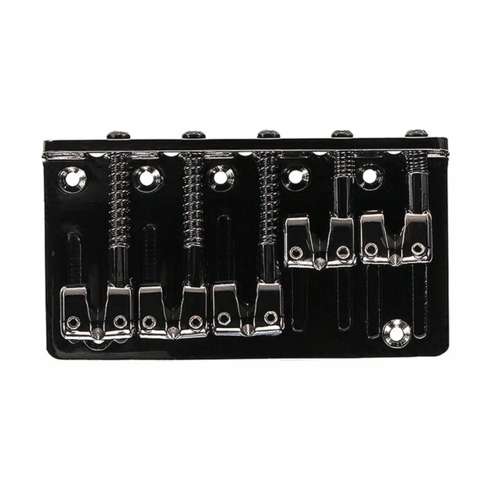 Metal Guitar Bridge Adjustable Guitar Bridge with Saddles Saddle Low-Profile for Guitarists, Custom Builds