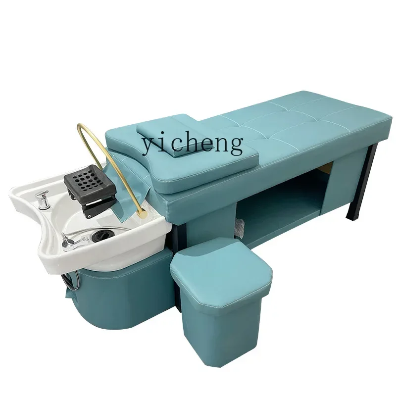 XL ceramic basin head treatment shampoo bed fumigation intelligent constant temperature water circulation massage bed