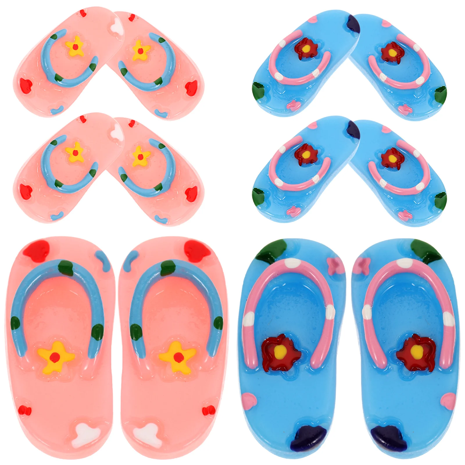 

Miniature Slipper Beach Style Mini House Decor Simulation Shoes Decor For Hawaiian Party Scene Props Summer Mini Slipper