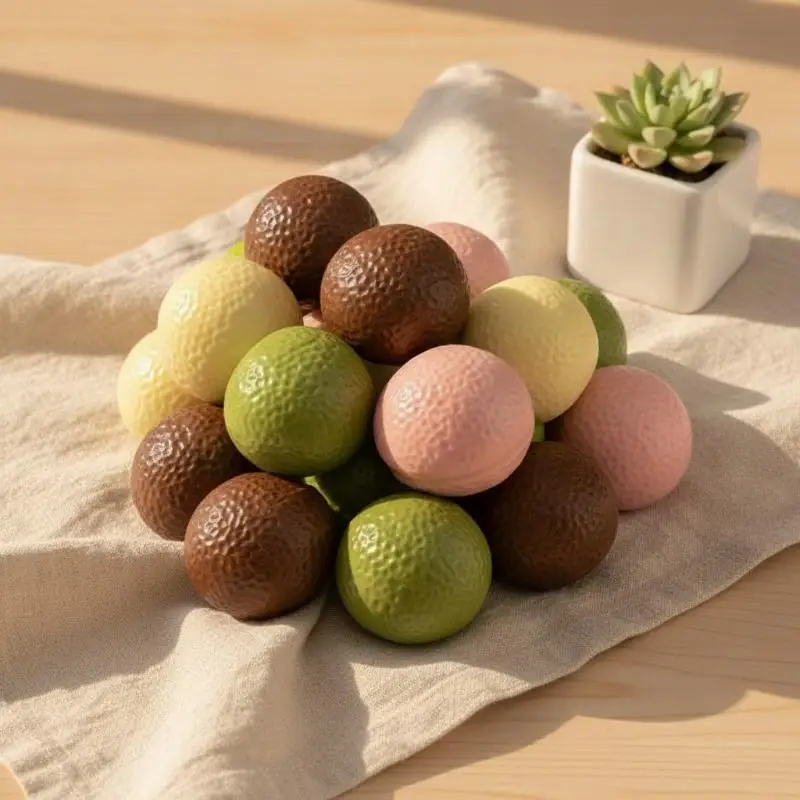 Schokoladenkuchen-Quetschball, lustiges, knuspriges Spielzeug in Lebensmittelform für interaktives Eltern-Kind-Spiel zu Hause – Detail 1