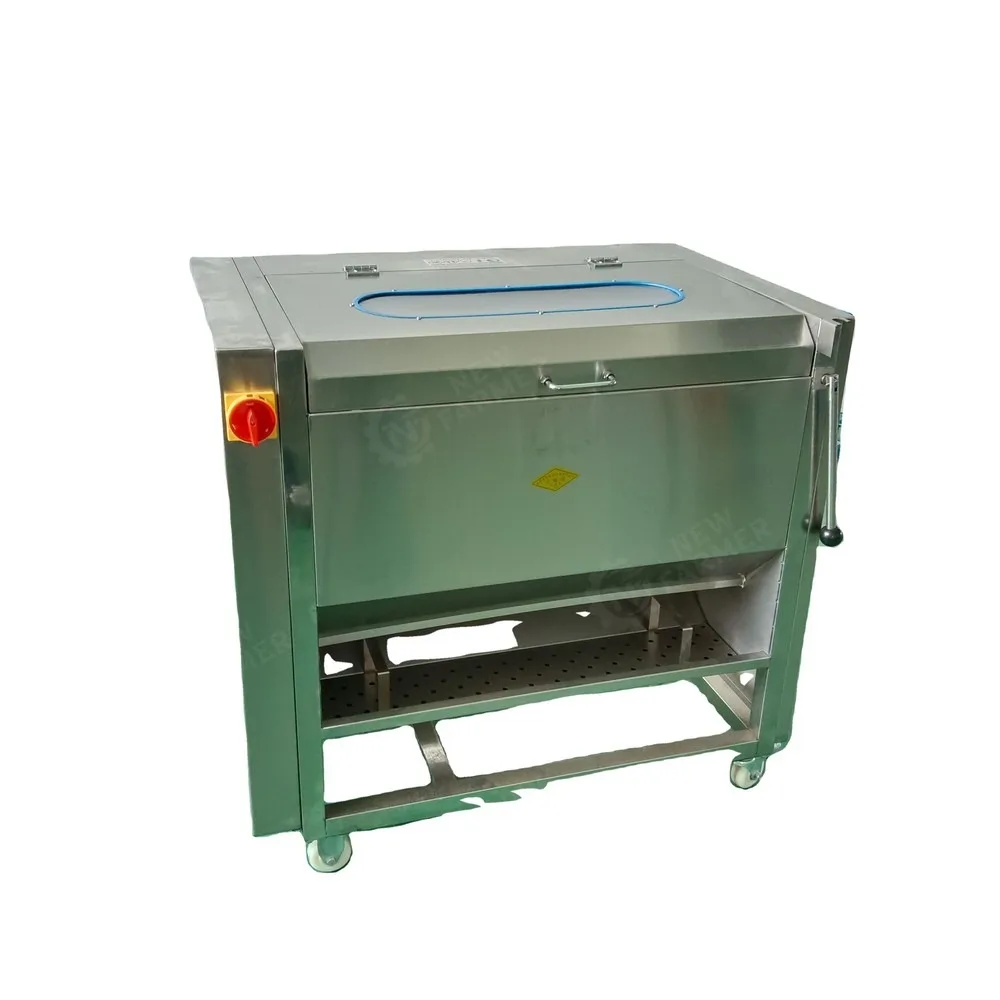 Automatic Stainless Steel Potato Peeling Machine with Nylon Brush Rollers for Sweet Potato Vegetable Factory