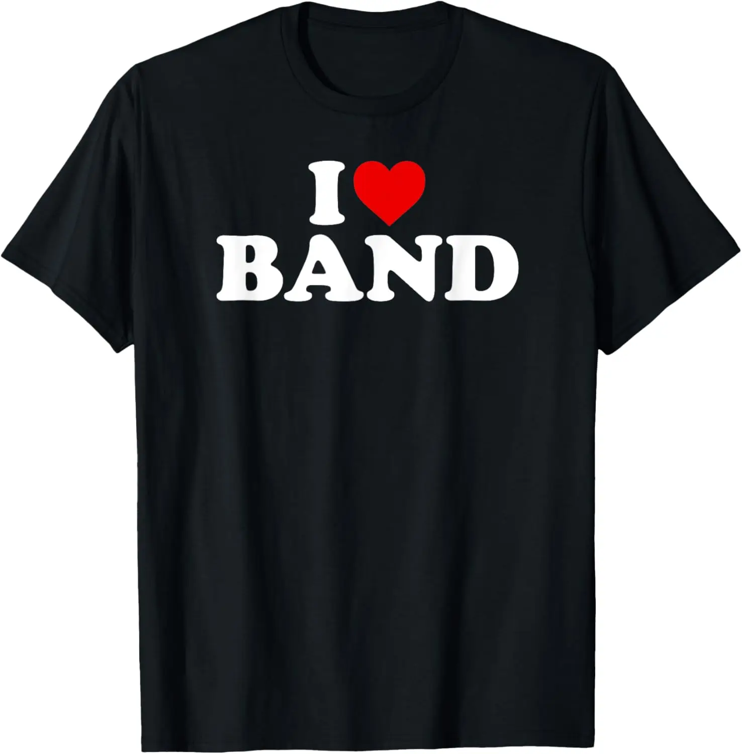 

I Love Band - Heart T-Shirt