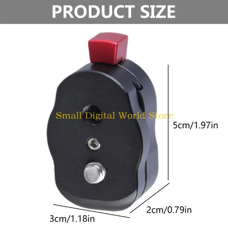 77UB Self-Locking Quick Release Plate LCD Monitor Magic Arm LED Light Camera Camcorder Rig Mount Adapter 1/4 Screw Hole