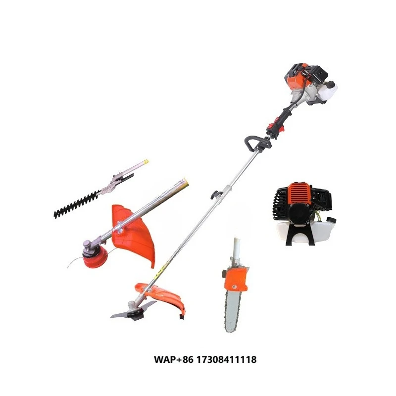 2-Stroke Industrial Grade Multifunctional 24V Chainsaw Adjustable Pole High Branch Saw Lawn Mower Fence Cutter for DIY Projects