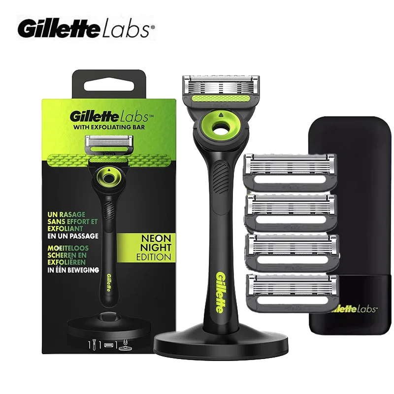 rasoir-gillette-labs-aurora-series-flexdisc-a-5-lames-a-induction-lame-affutee-pour-le-rasage-de-la-barbe-rasoir-pour-hommes-avec-support