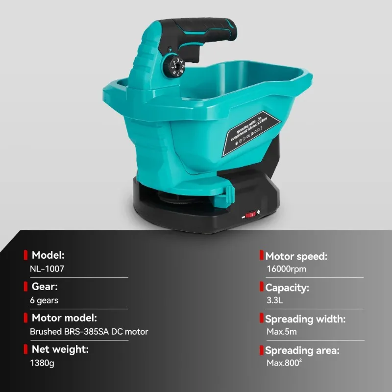 متعددة السرعة الأسمدة الكهربائية مفرشة لاسلكية متعددة زاوية قابل للتعديل آلة البذر أدوات كهربائية للحديقة متعددة الوظائف #6