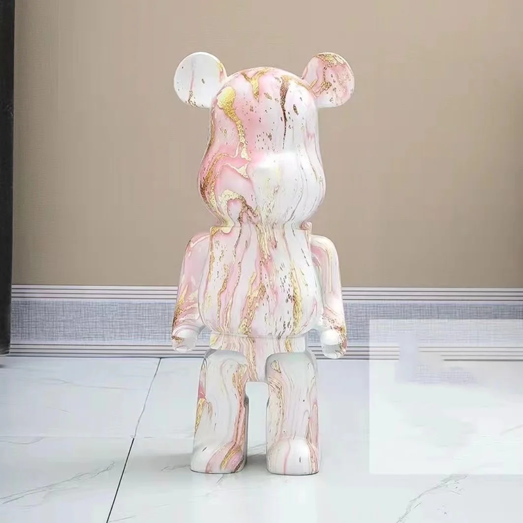 樹脂製の大理石のクマの置物,大きな美的像,豪華な彫刻の装飾,リビング