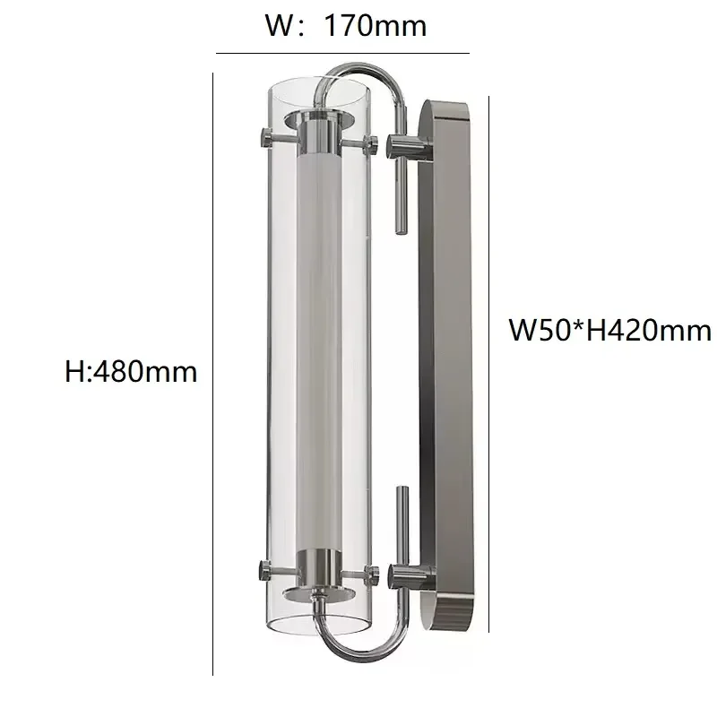 Modern LED Bathroom Mirror Light Wall Mounted Vanity Lamp for Dresser Makeup Area Contemporary Interior Lighting Fixture