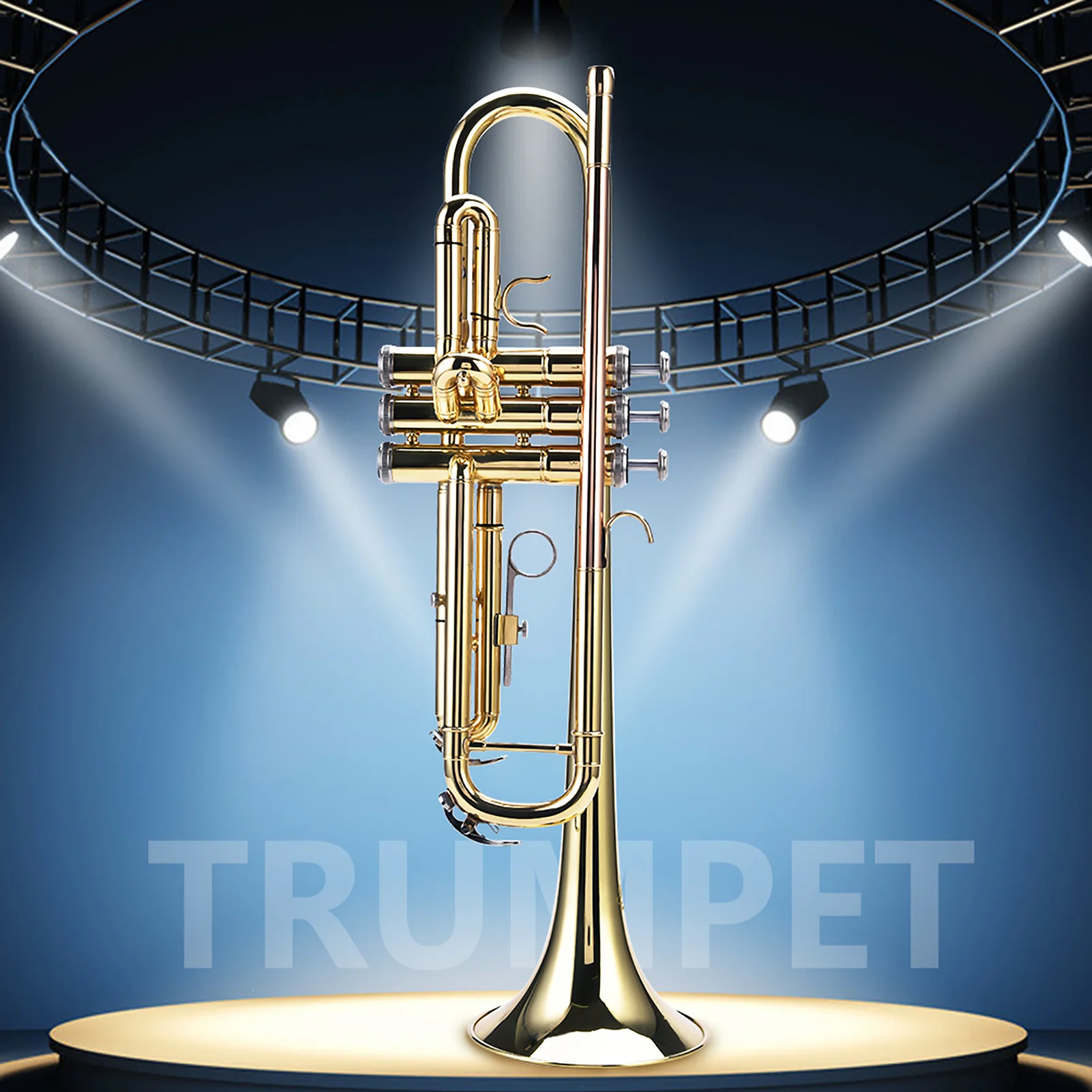 LADE 멀티 컬러 전문가용 Bb 플랫 브라스 트럼펫 악기 세트 키트 액세서리 트럼펫 악기