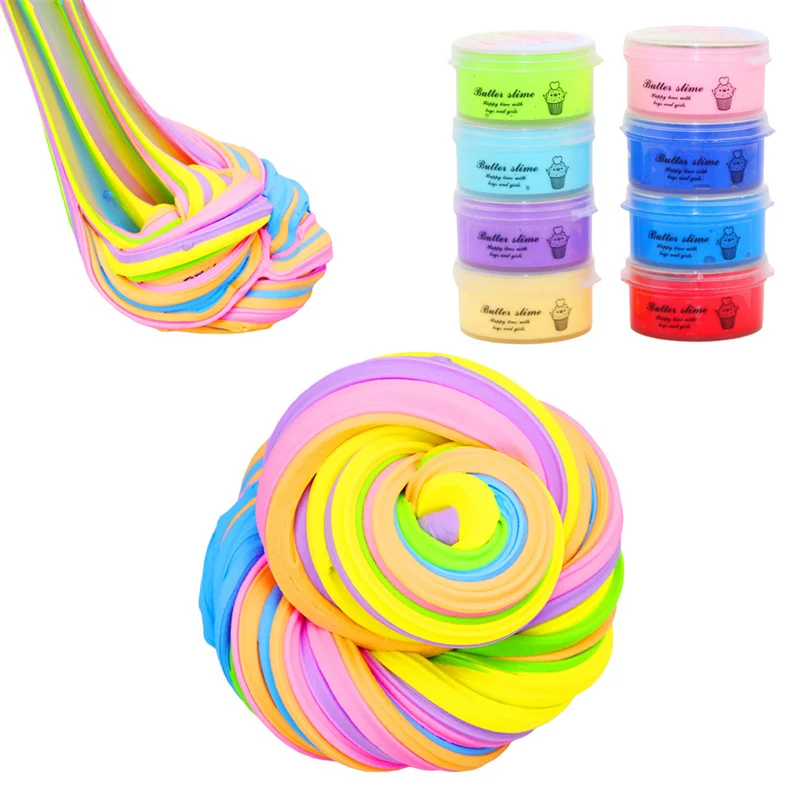 Juego de arcilla para descomprimir para niños, juguete educativo de arcilla arcoíris suave, Slime de fiesta, modelado de colores, creatividad, 30 paquetes