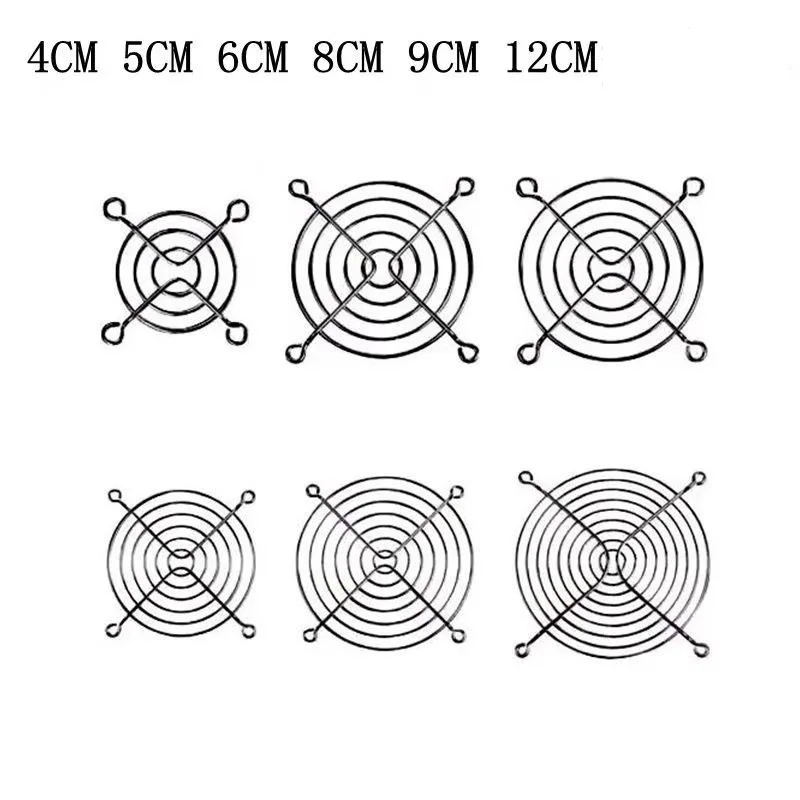 

Power supply chassis cooling fan metal protective mesh cover 5pcs protection net