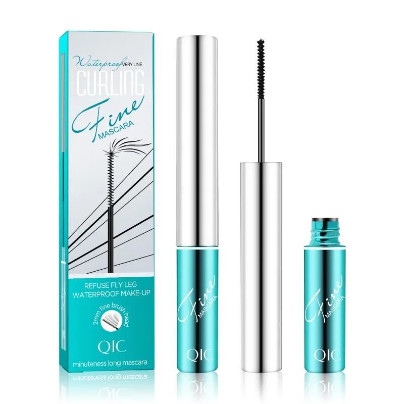 QIC Japanese - Mascara 4D stile per ciglia fini - Testina piccola, Trucco naturale impermeabile che non sbava e non aggraffatura 1 PZ