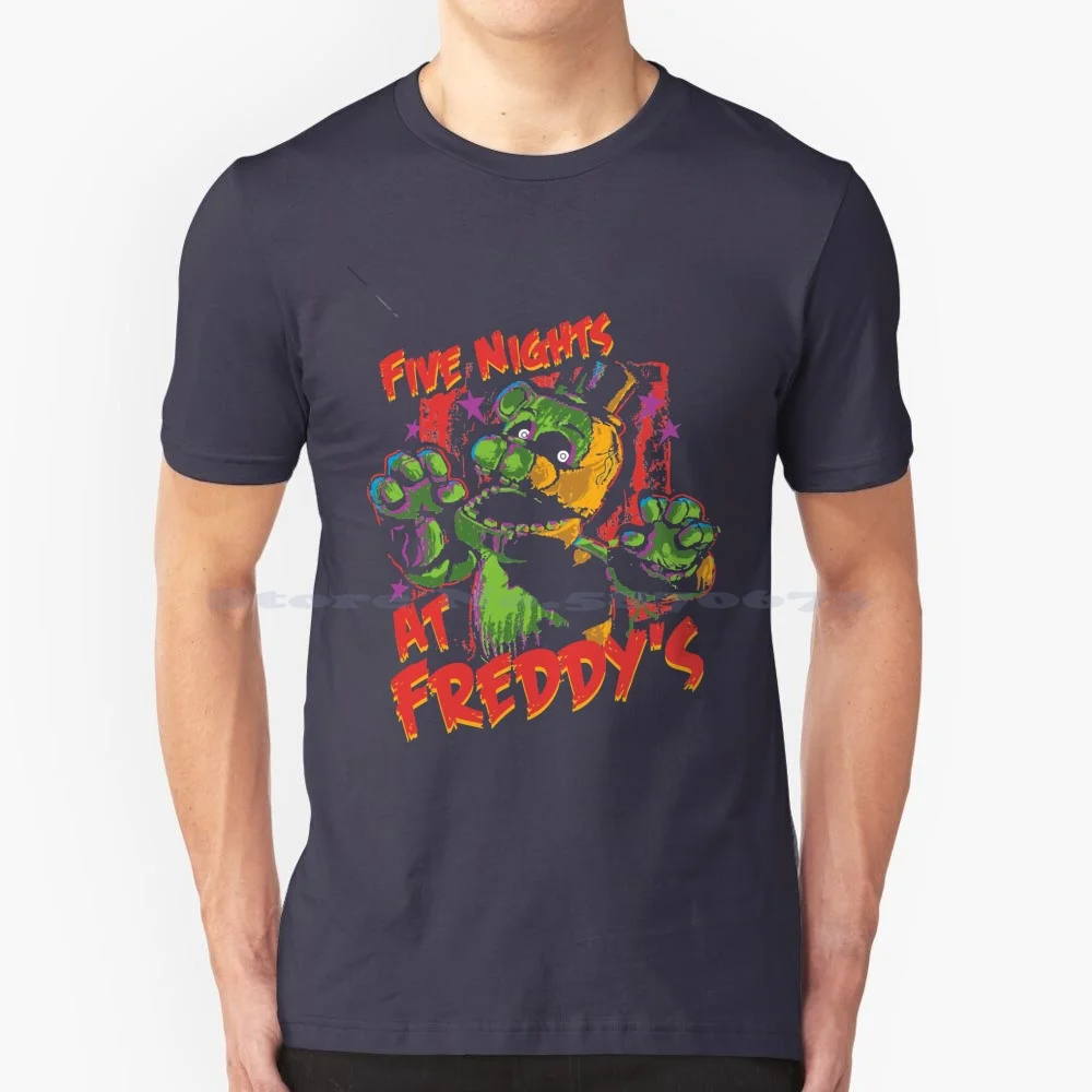 Funny Five Nights At Phantom T Shirt 100% Cotton Tee Funny Five Nights At Phantom Fnaf2 Foxy Chica Bonnie