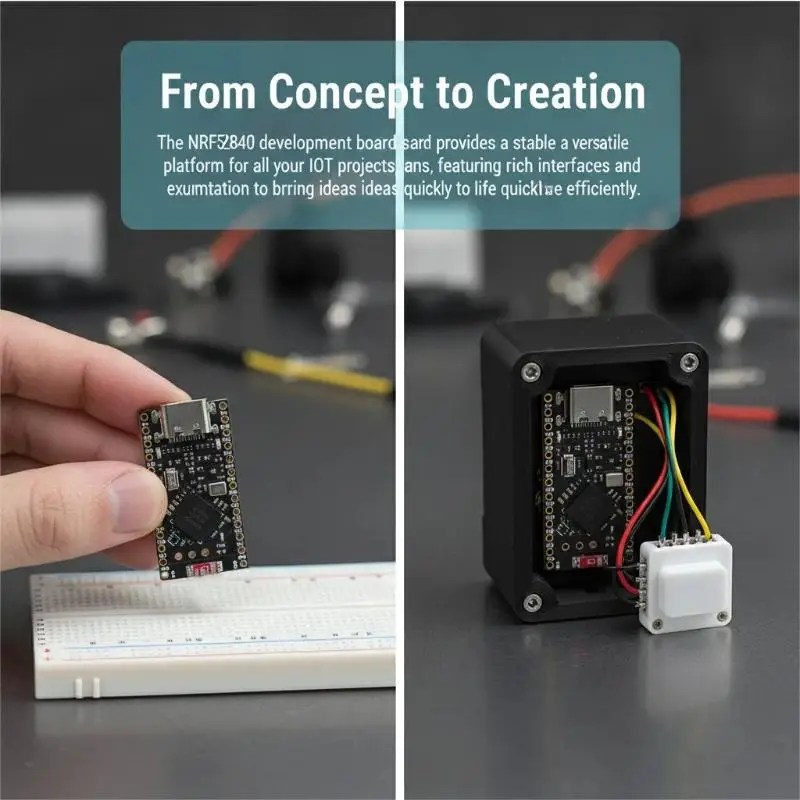 Bluetooth NRF52840 Board Nice!Nano V2.0 Low Energy Consumption Module Fits Pro Micro for Smart Home DIY Project Development