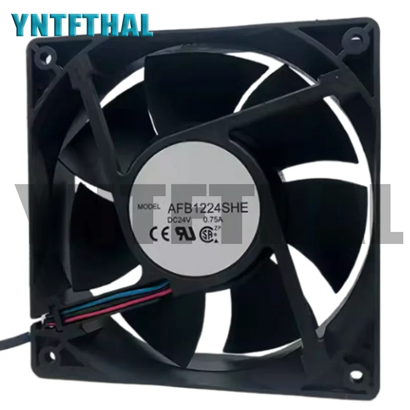 New AFB1224SHE-C 0.75A Cooling Fan