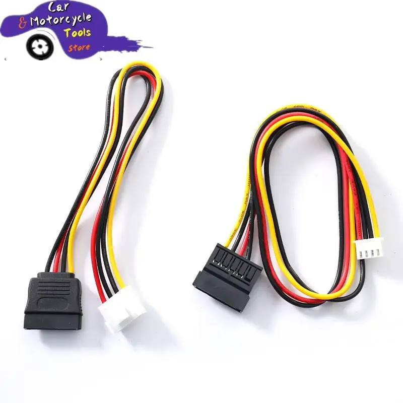 1PC SATA 15 Pin Female To 4 Pin Female FDD Floppy Adapter Hard Drive Power Cable XH2.54mm to sata-/VH3.96mm to sata-