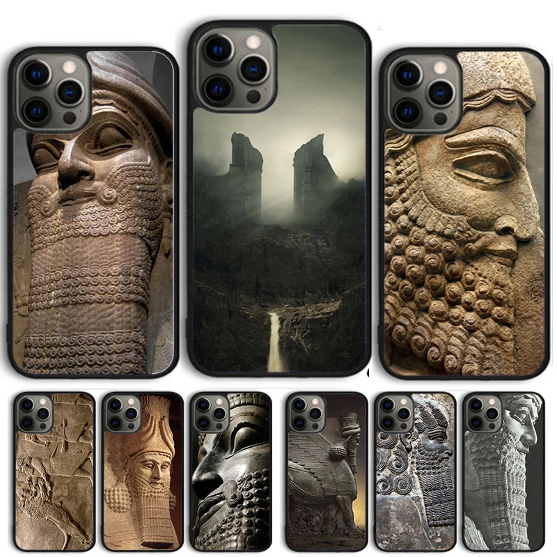 Lamassu Assyrian Mesopotamian Phone case  For iPhone 16 15 14 X XR XS 11 12 mini 13 Pro MAX Plus cover shell coque