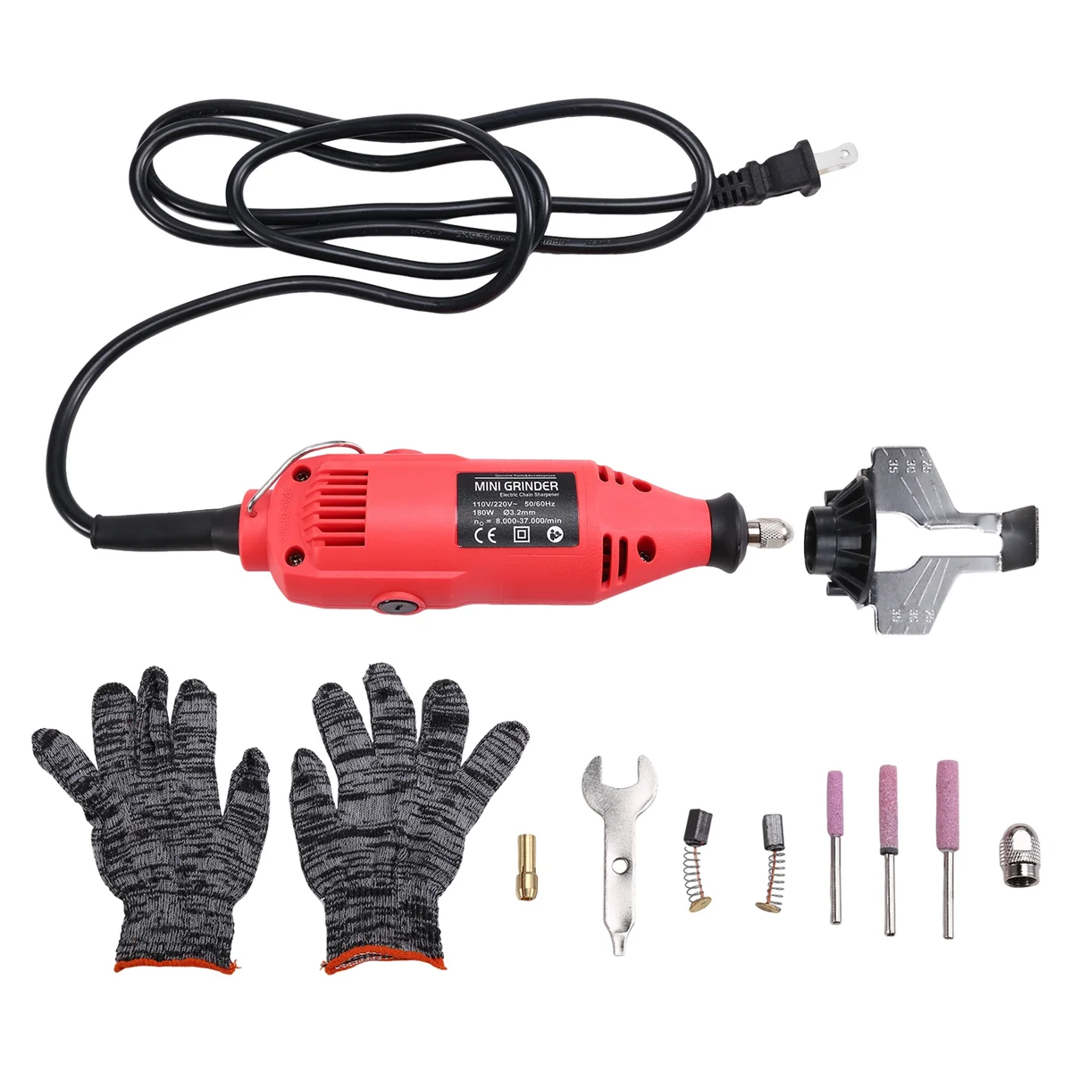 DT38 180W 5 Gears Electric Power Grinder Machine Electric Saw Grind Chainsaw Sharpening US Plug