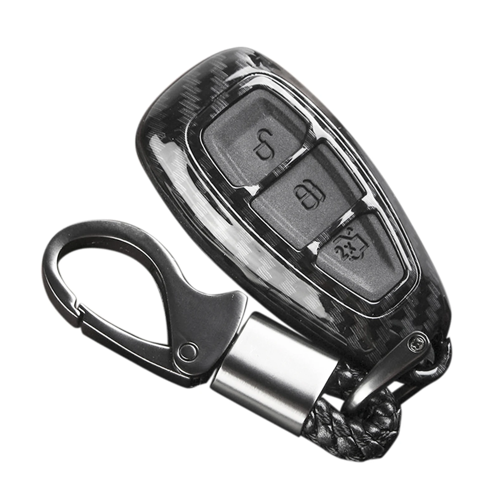 Carbon Faser Auto Remote Key Fob Fall Shell Cover Ersatz Für Fords/Focus/Fiesta/Kuga/C-Max Automotive Zubehör