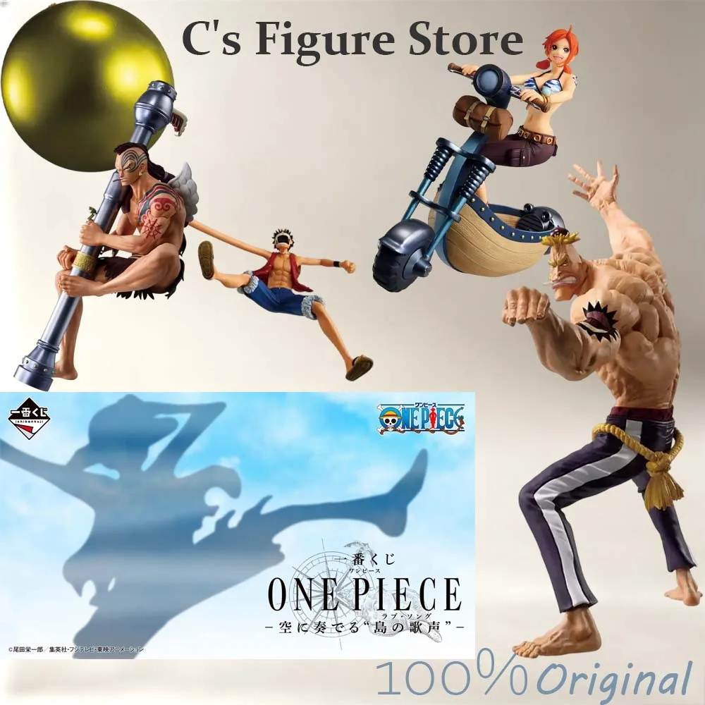 Hot Sale In Stock Bandai Ichiban Kuji One Piece The Island's Song Monkey D. Luffy Nami Mont Blanc Cricket Wiper Figure Anime