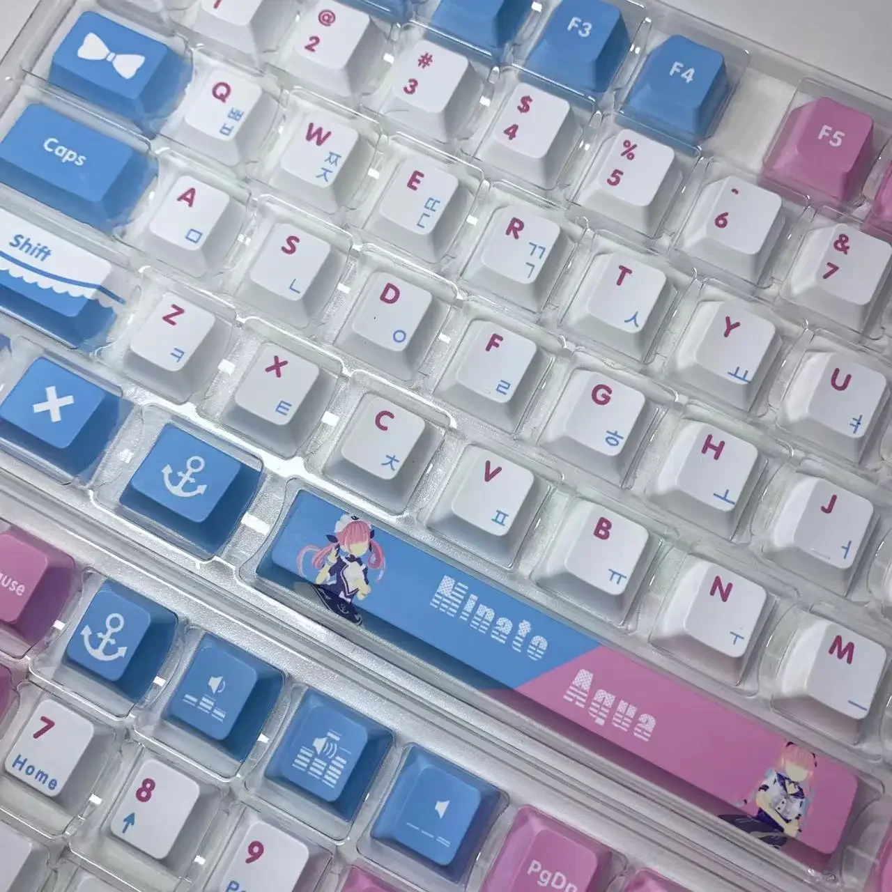Vtuber Hololive Keycaps 132 Keys Ouro Kronii PBT Key Cover DYE