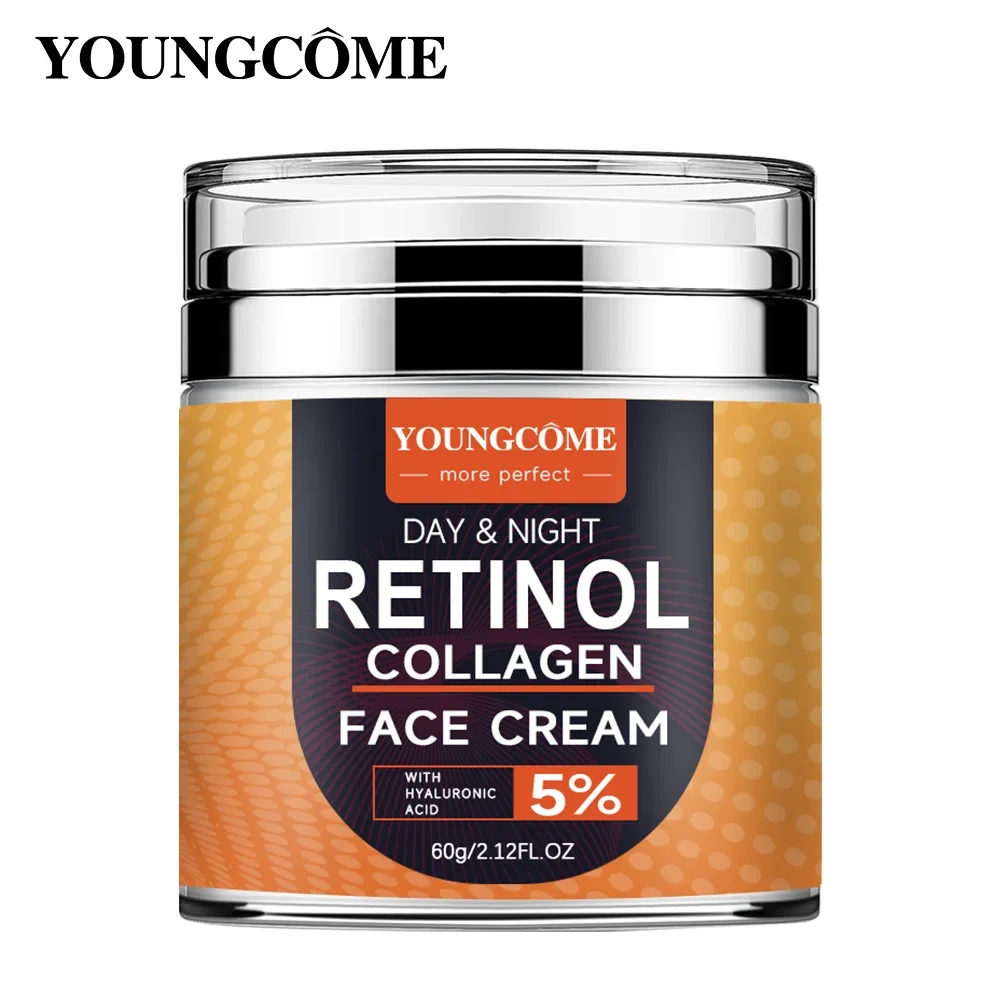 كريم ريتينول مرطب للوجه - كريم وجه مقاوم للشيخوخة للرجال والنساء - كريم وجه مع الريتينول والكولاجين وحمض الهيالورونيك #1