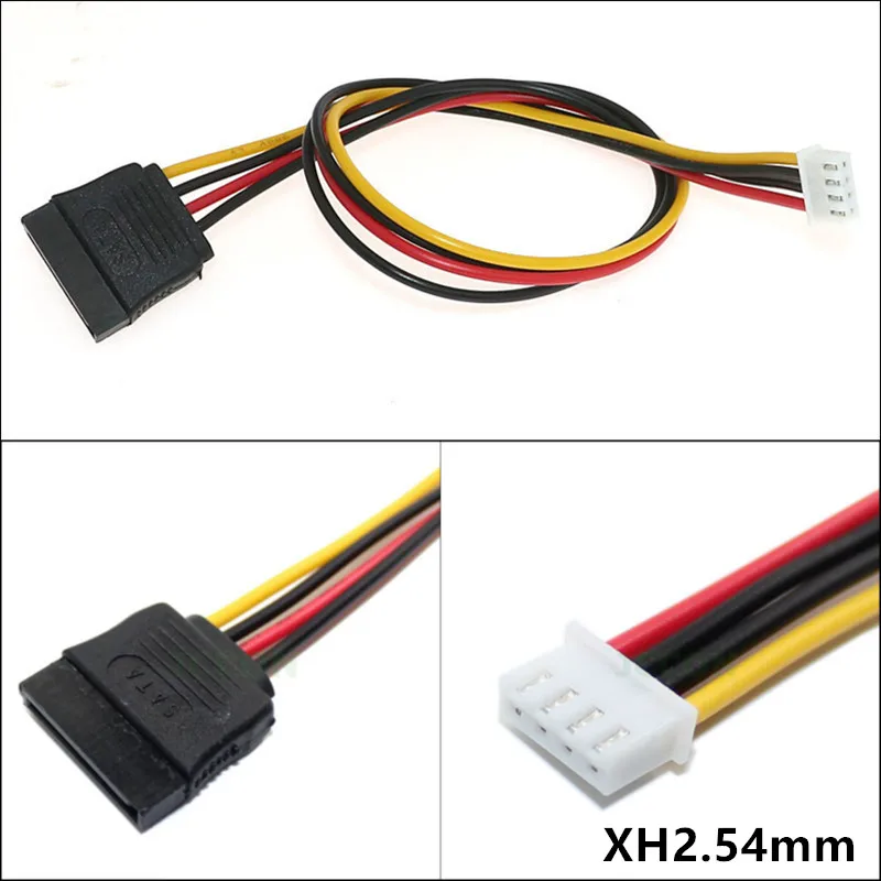 ITX XH2.54 Mini 4pin ATX to Sata Adapter Cable SATA Female Power Cable 0.2m