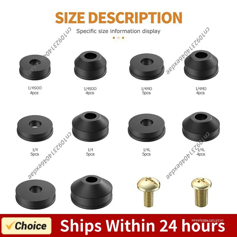 48PCS Faucet Washers Replacement O-ring Rubber Plumbing Faucet Seal Washer with Screws Flat Beveled for Bath Sink Basin Shower