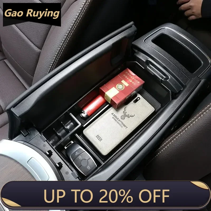 

Gao Ruying For Mercedes Benz G Class W463 2019-22 ABS Black Car Central Storage Box Door Phone Glove Armrest Box Car Accessories