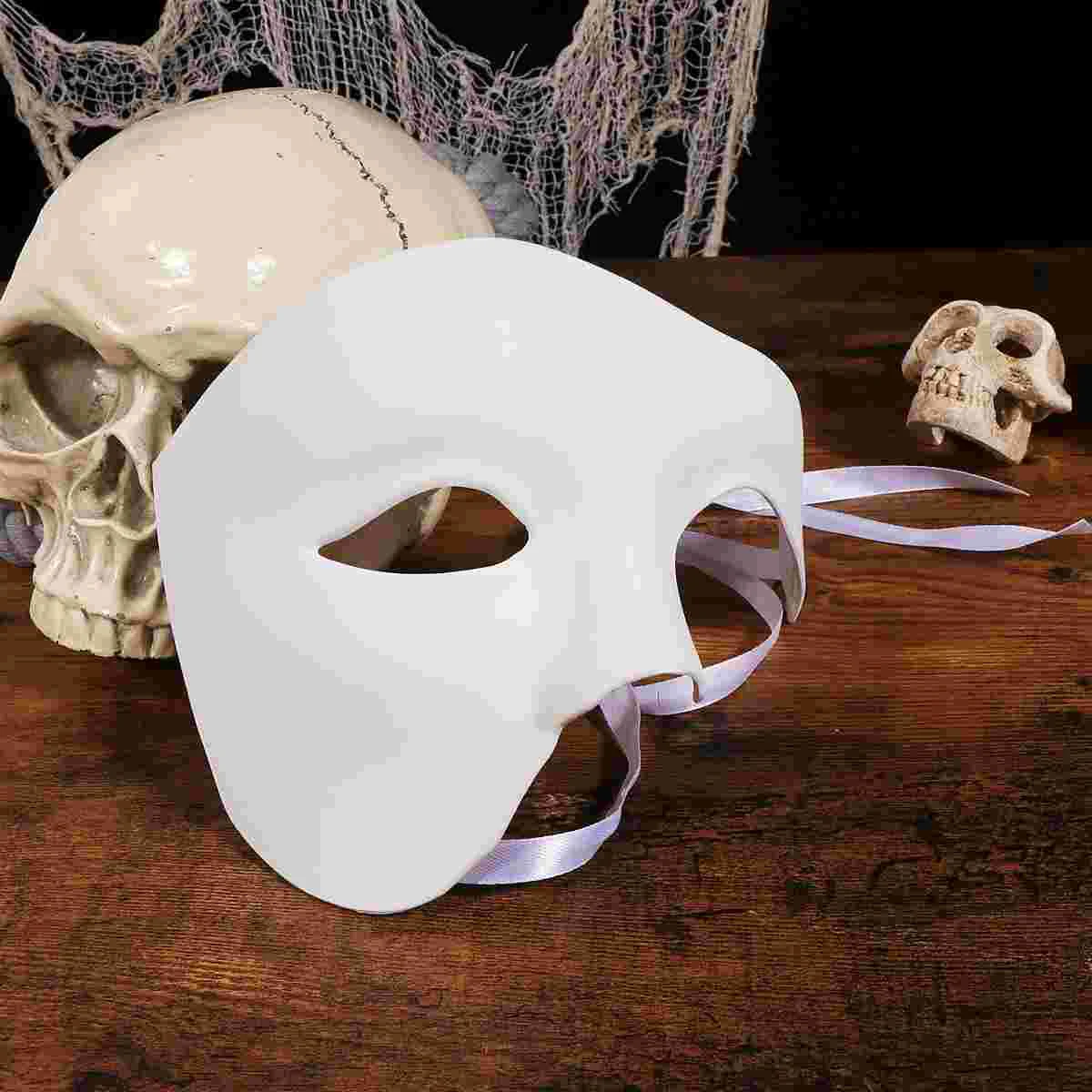 

Masquerade Retro Vintage Solid Color Halloween Half -eyed Detailed Decorations