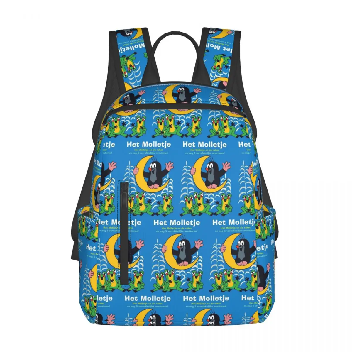 

Mole Krtek Cute Little Maulwurf Backpack Daypack Children BookBag School Bag Shoulder Bags for Men Women