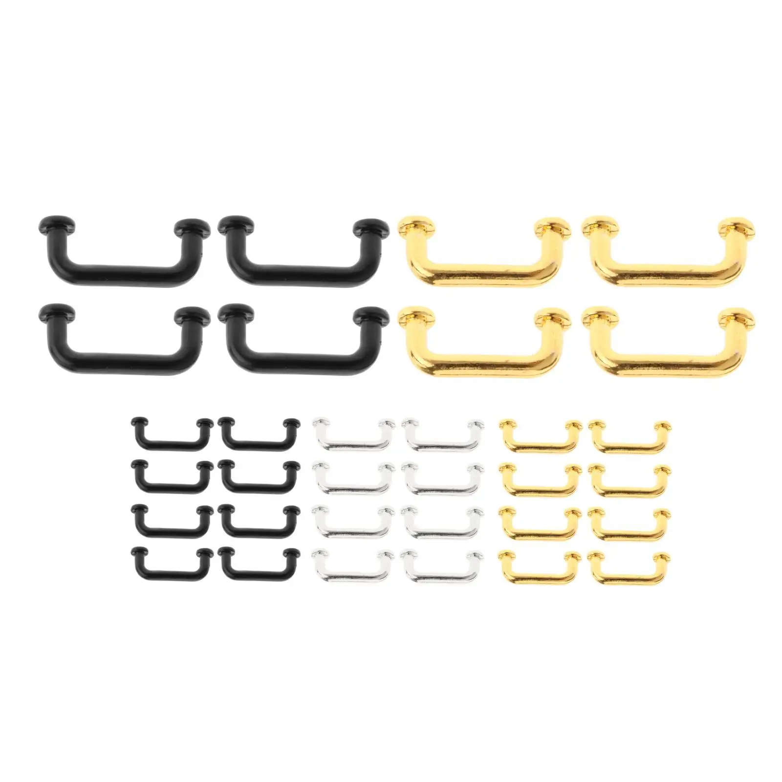 مجموعة مقابض أثاث بيت الدمى المصغرة للخزائن والأدراج #3