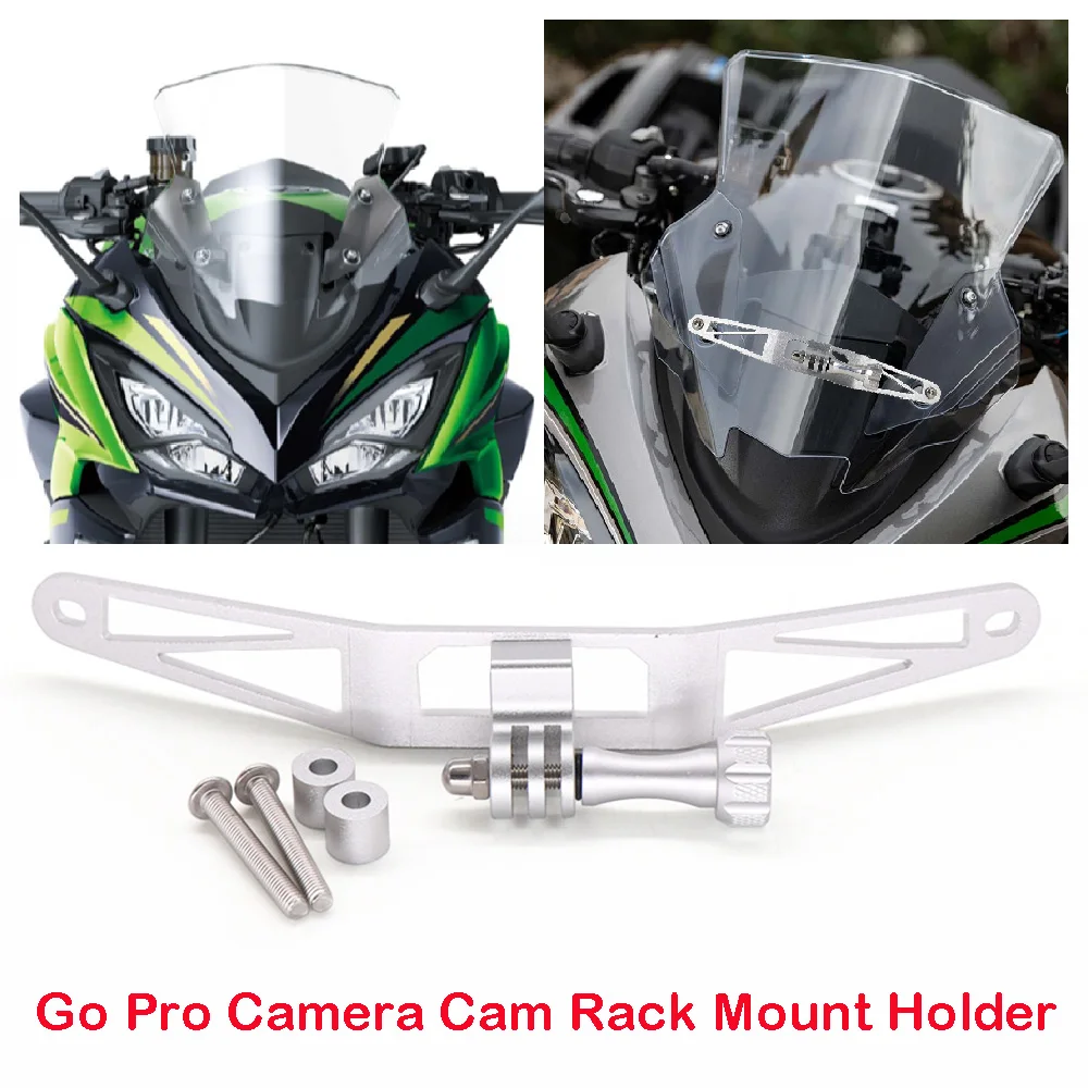 

Fits for Kawasaki Ninja 1000 1000SX ABS 2020 2021 2022 2023 2024 Motorcycle GoPro Camera Bracket Recorder Cam Rack Mount Holder